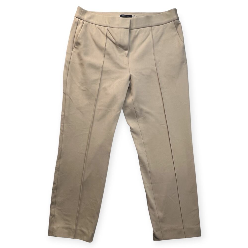 Tommy Hilfiger Womens Pants Khaki Straight Leg Cropped Size 14 Seemed Great Cond